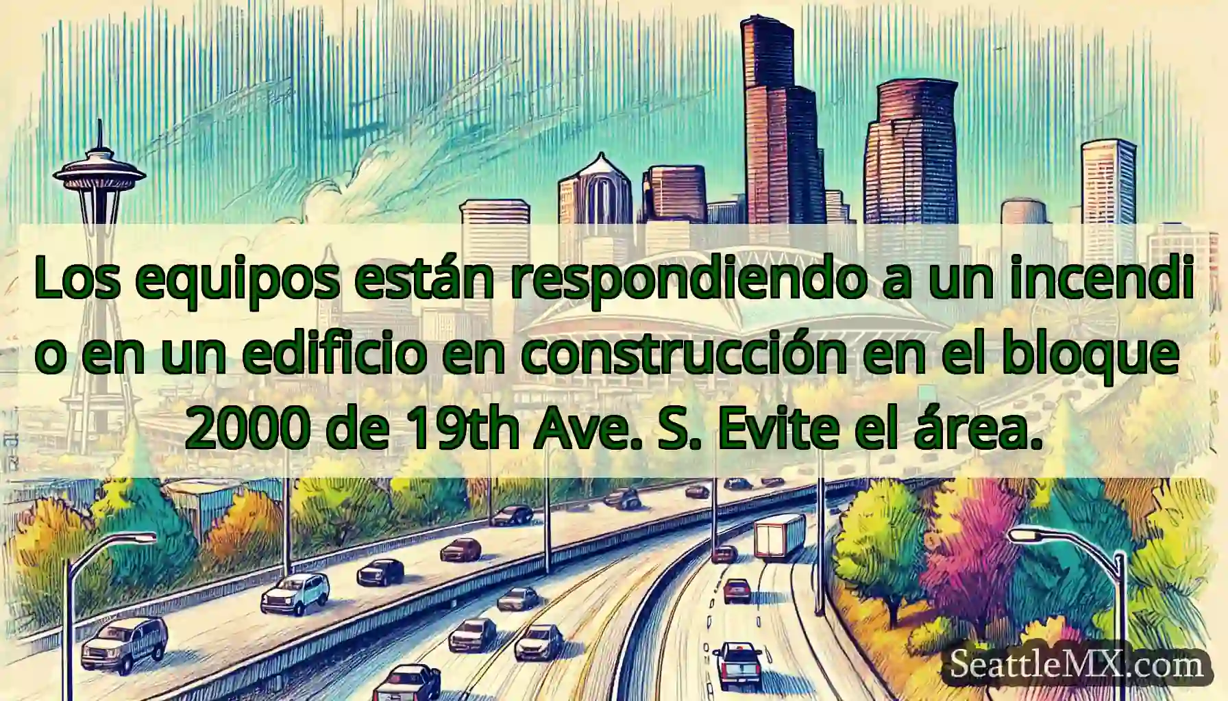 Los equipos están respondiendo a un incendio en