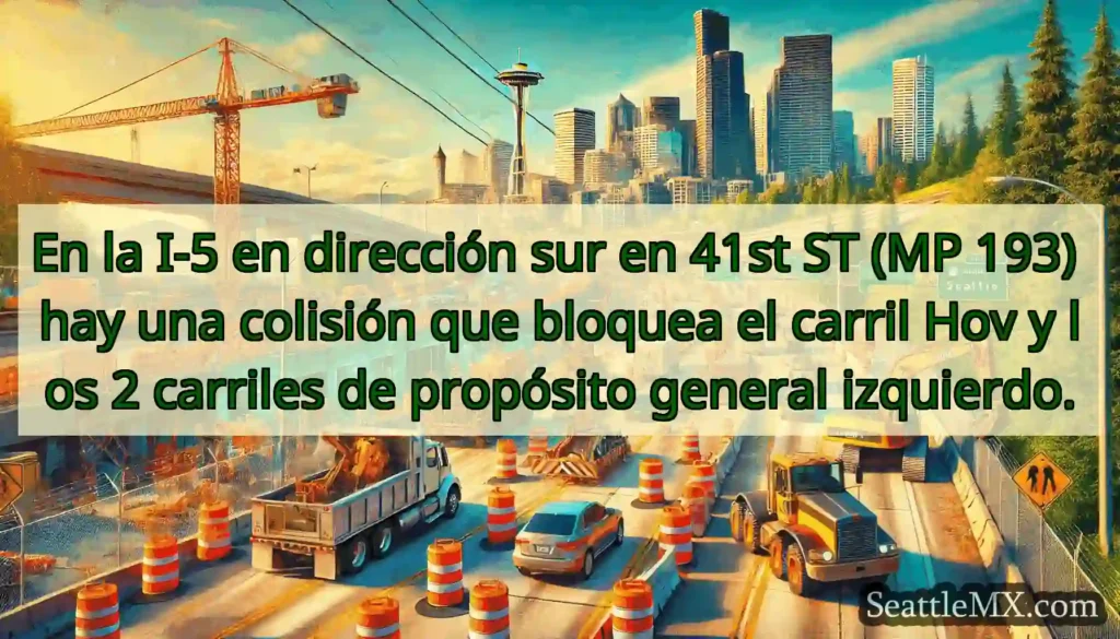 En la I-5 en dirección sur en 41st ST (MP 193)