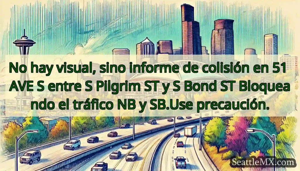 No hay visual, sino informe de colisión en 51 AVE