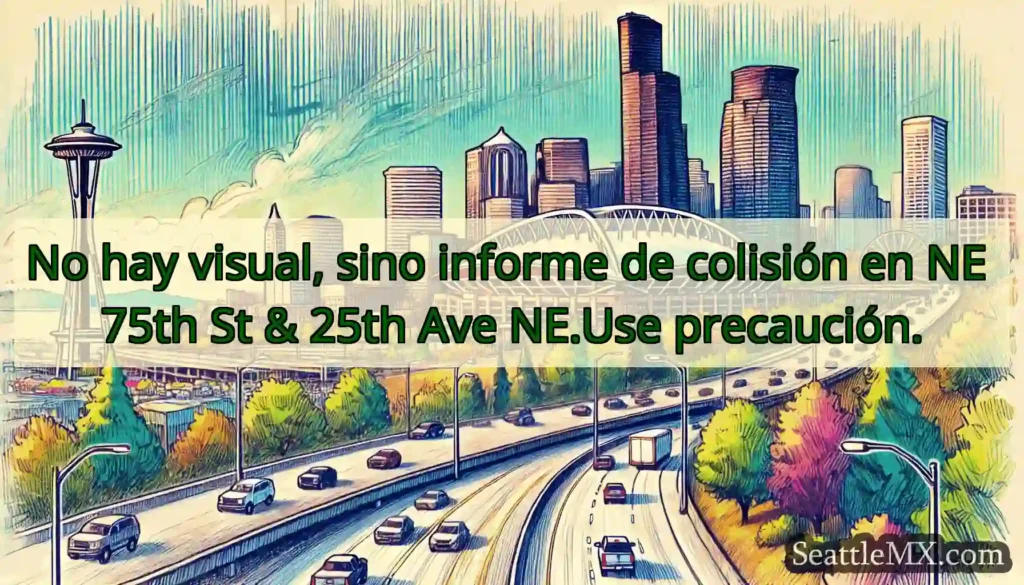 No hay visual, sino informe de colisión en NE