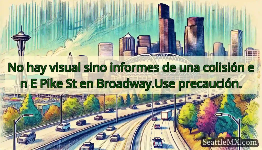 No hay visual sino informes de una colisión en E