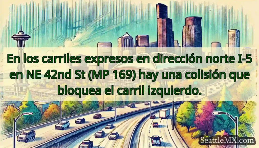 En los carriles expresos en dirección norte I-5