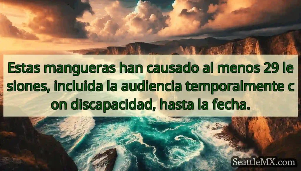 Estas mangueras han causado al menos 29 lesiones,