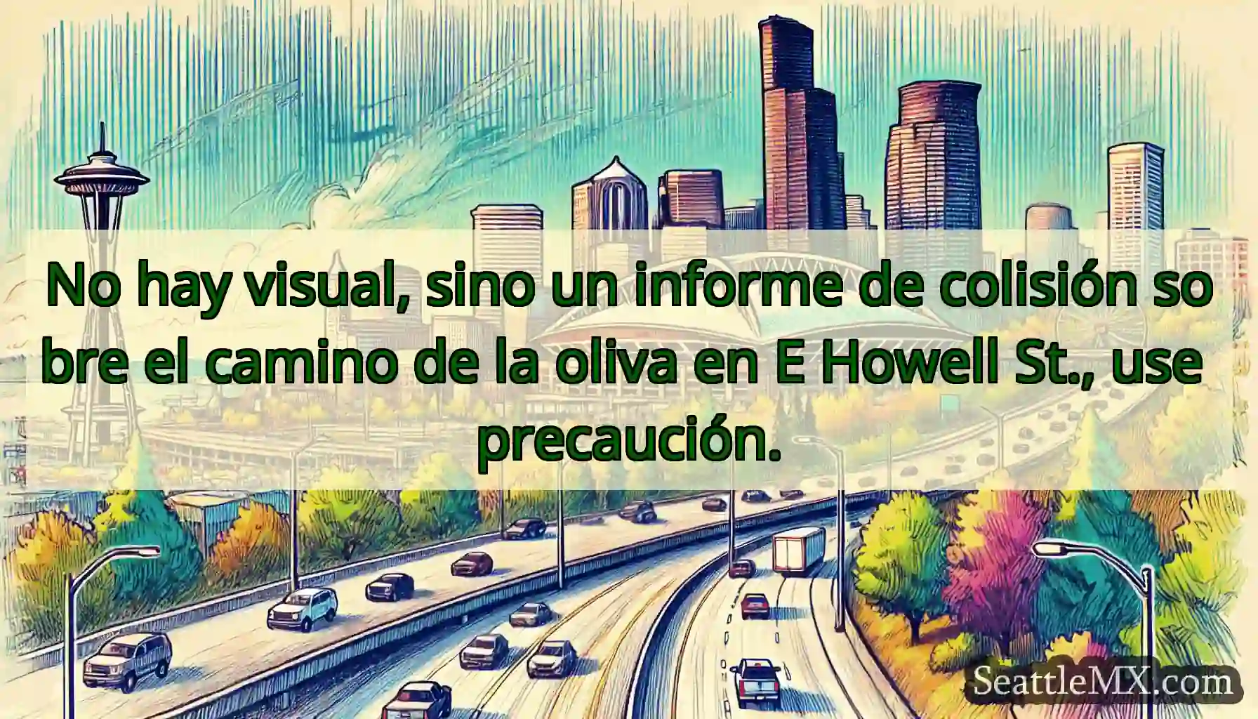 No hay visual, sino un informe de colisión sobre