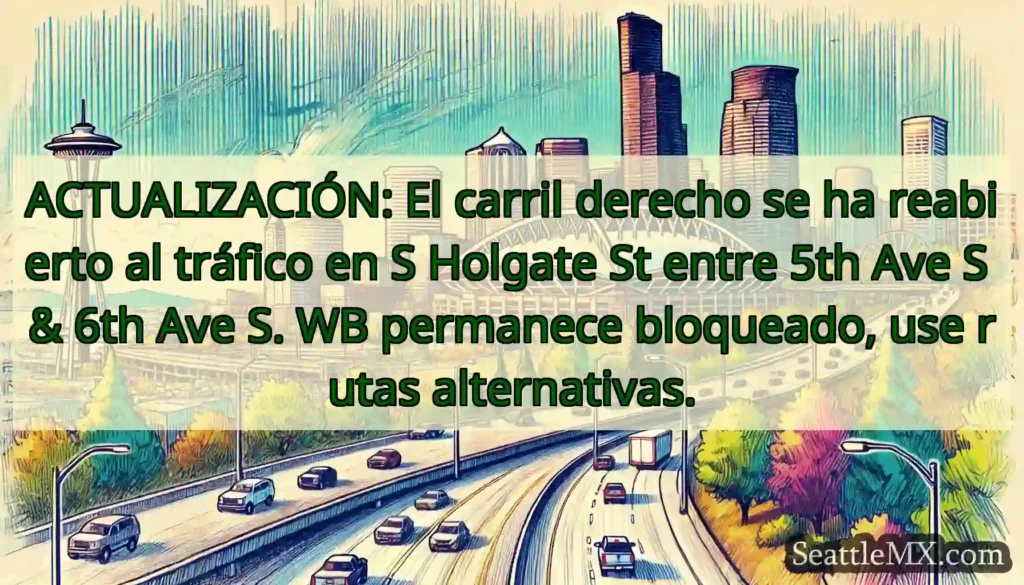 ACTUALIZACIÓN: El carril derecho se ha reabierto