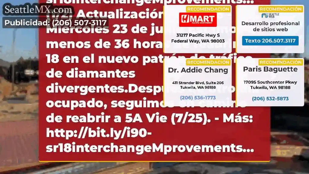 Actualización de SR 18 - Jueves 24 de julio de