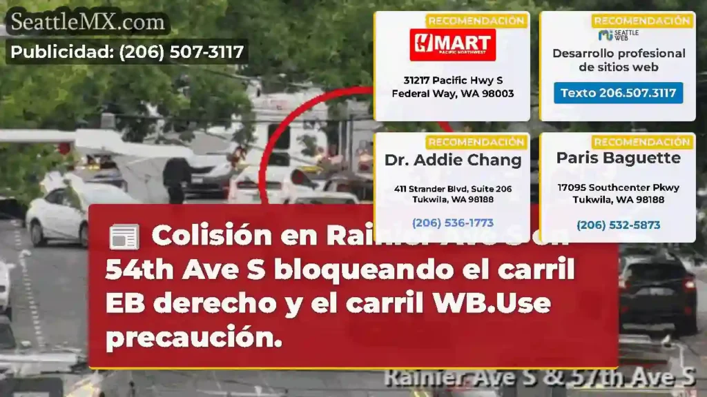 Colisión en Rainier Ave S en 54th Ave S