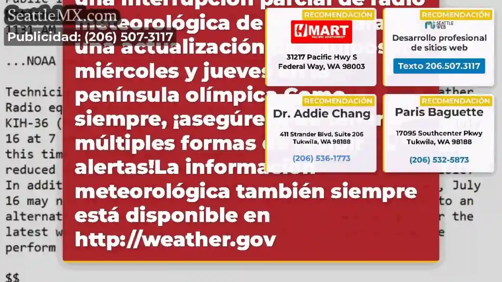 Home 8 Tenga en cuenta que habrá una interrupción