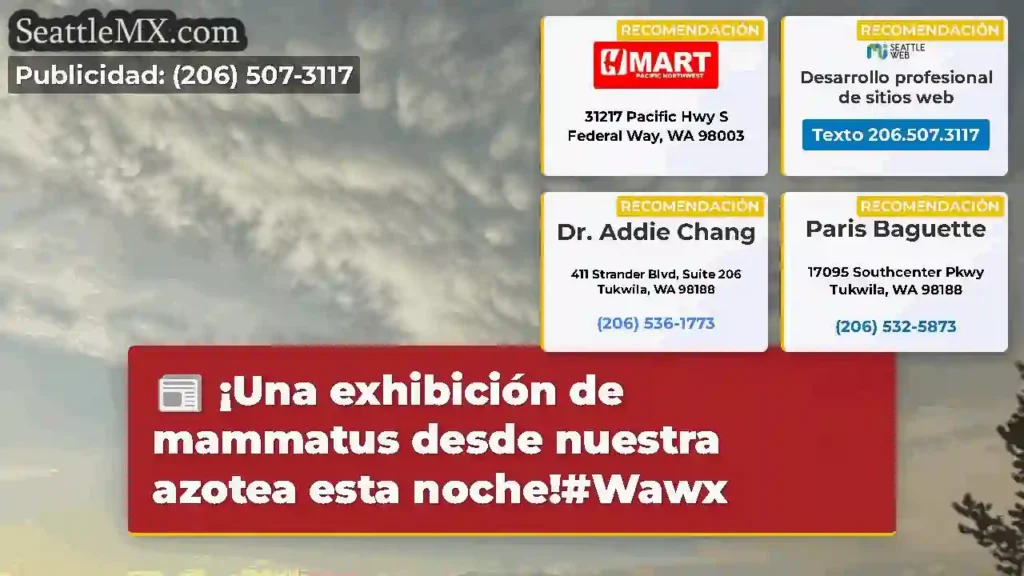 ¡Una exhibición de mammatus desde nuestra azotea