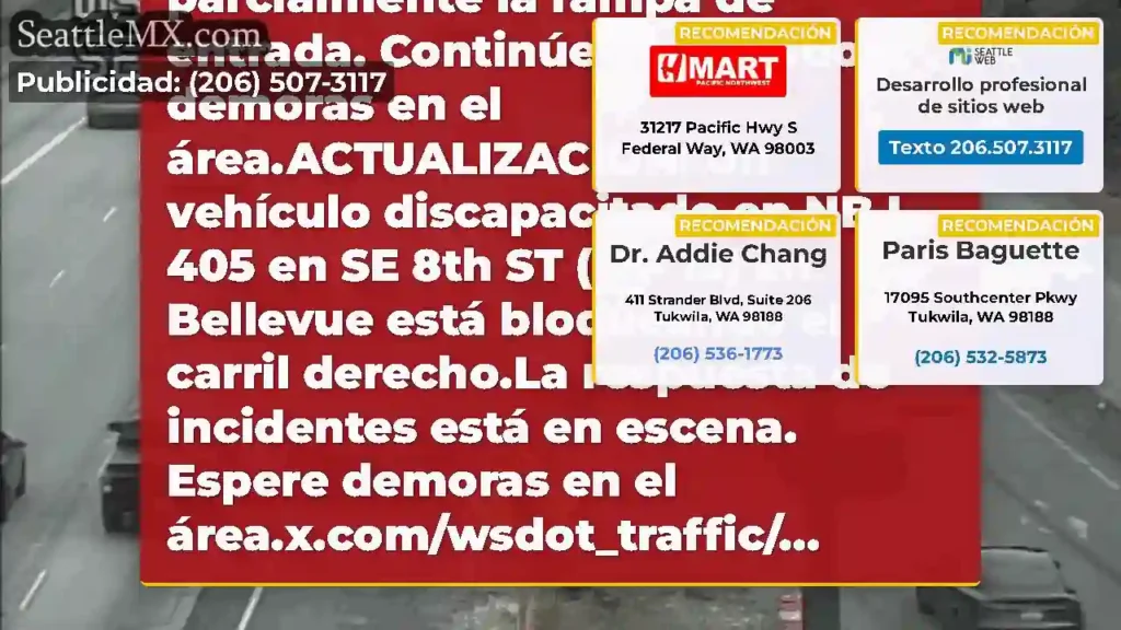 ACTUALIZACIÓN 2: Un vehículo discapacitado en NB