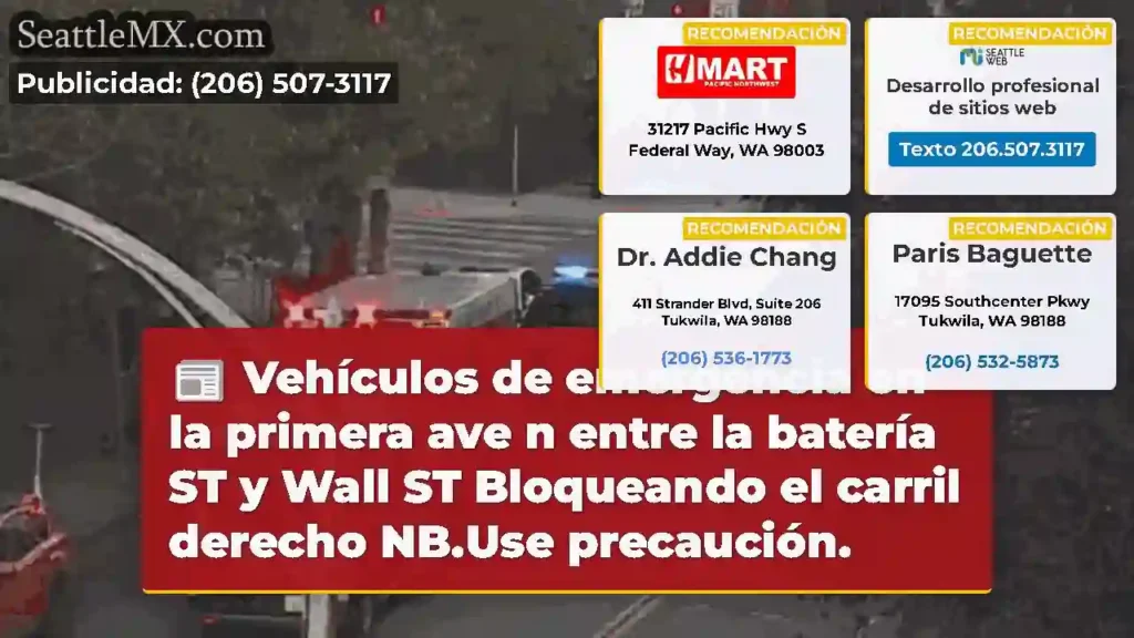 Vehículos de emergencia en la primera ave n entre