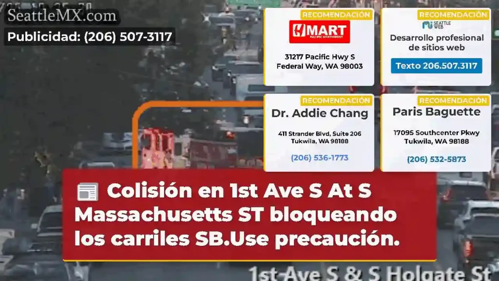 Colisión en 1st Ave S At S Massachusetts ST