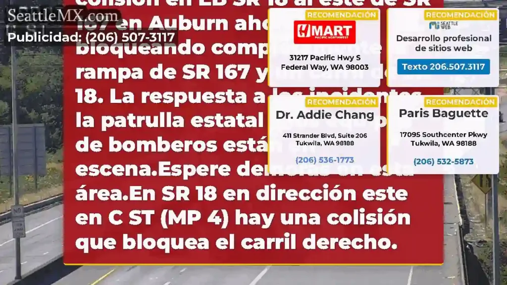 ACTUALIZACIÓN: Esta colisión en EB SR 18 al este
