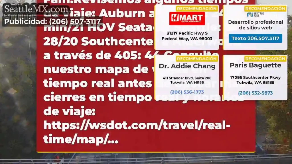 Buenos días Tráfico Fam!Revisemos algunos tiempos