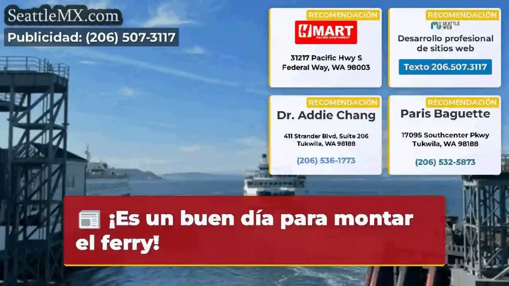¡Es un buen día para montar el ferry!