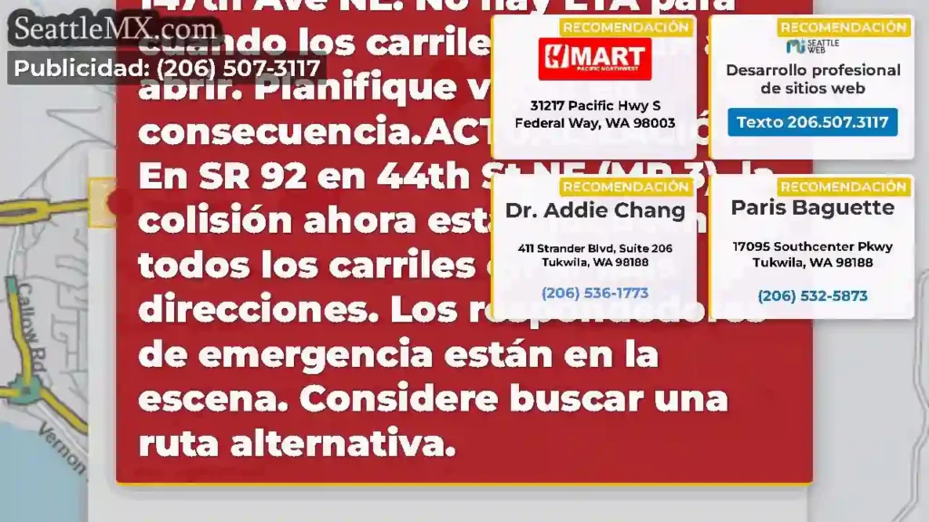 ACTUALIZACIÓN 2: Todos los carriles todavía están