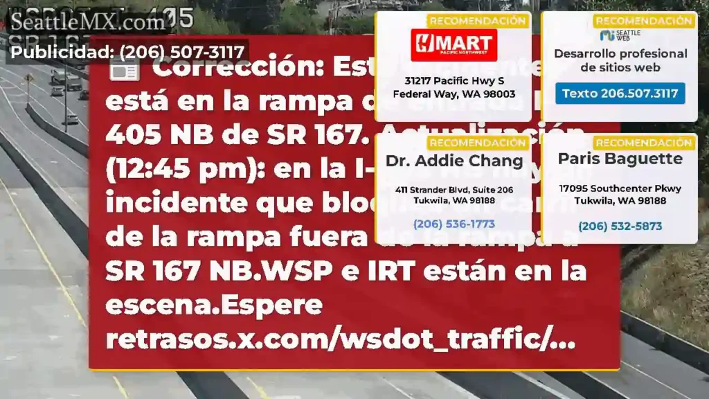 Corrección: Este incidente está en la rampa de