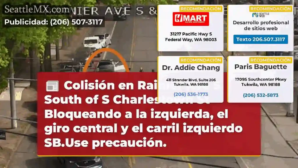 Colisión en Rainier Ave S South of S Charlestown