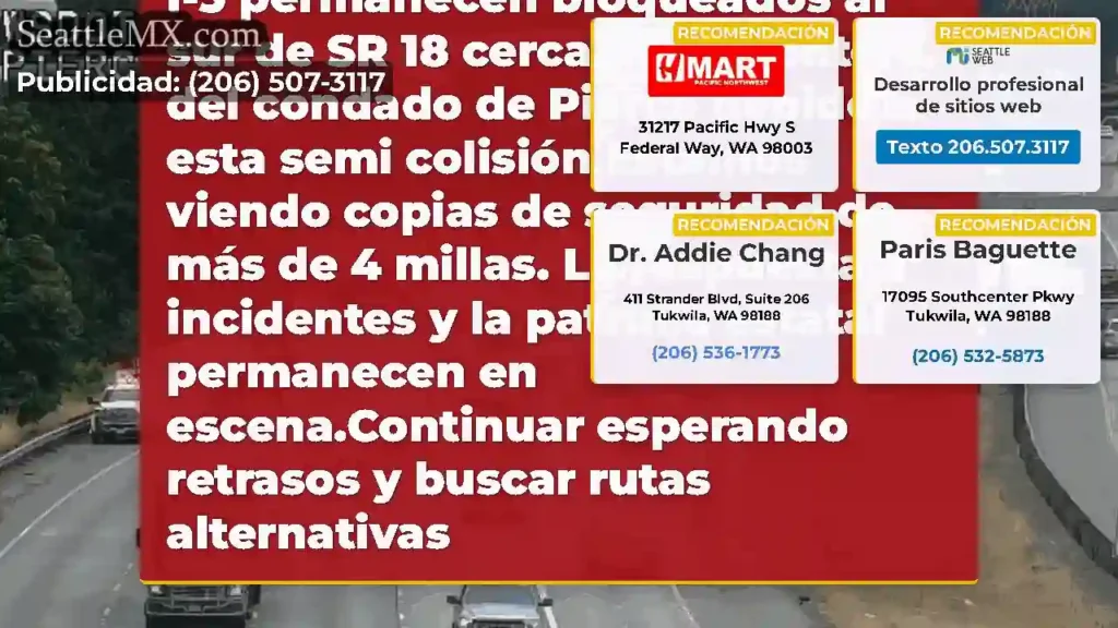 Limpiado: esta colisión en SB I-5 se ha despejado