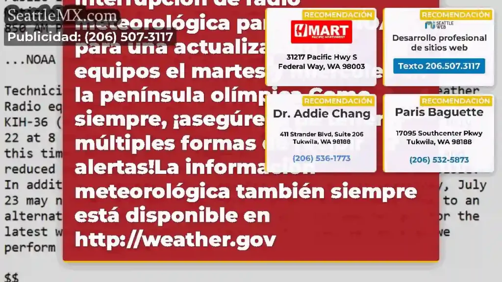¡Intento #2!Habrá una interrupción de radio