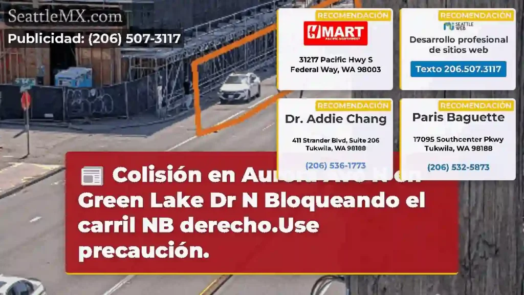 Colisión en Aurora Ave N en Green Lake Dr N