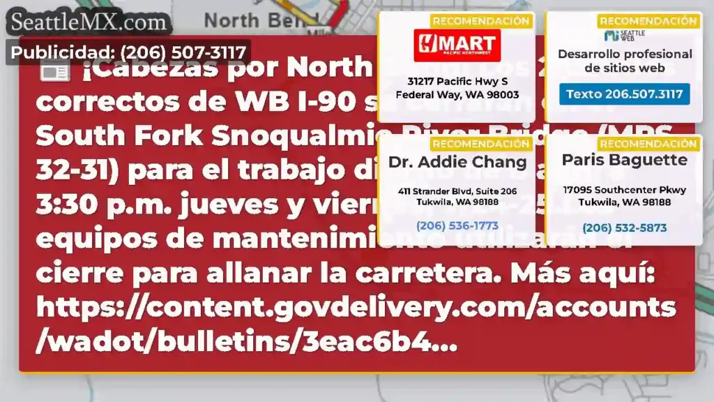¡Cabezas por North Bend!