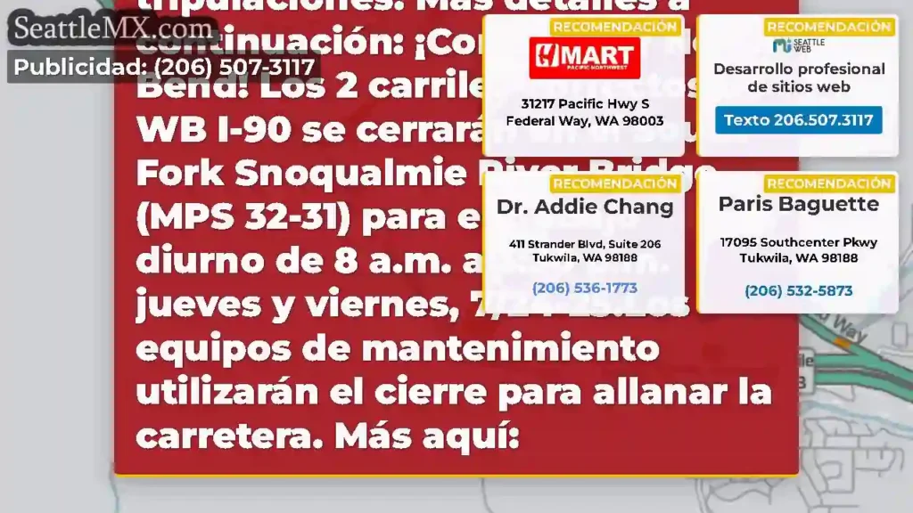 Recordatorio: los equipos están en WB I-90 en
