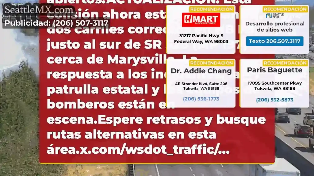 Limpiado: esta colisión en NB I-5, justo al sur