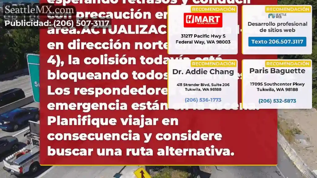 ACTUALIZACIÓN 2: En la I-405 en dirección norte