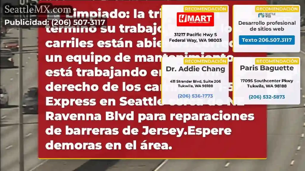 Limpiado: la tripulación terminó su trabajo y