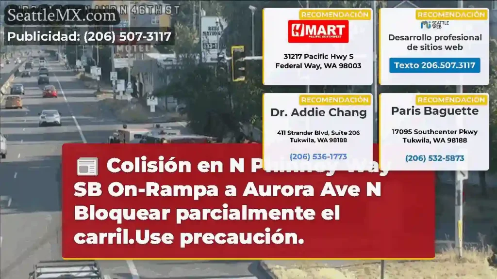 Colisión en N Phinney Way SB On-Rampa a Aurora