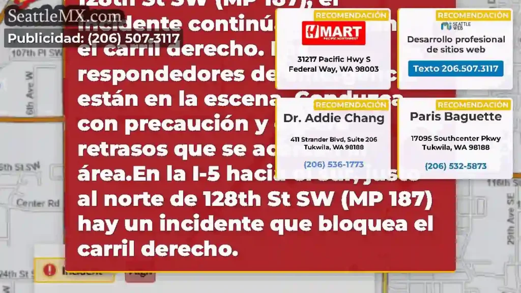 ACTUALIZACIÓN: En la I-5 en dirección sur a justo