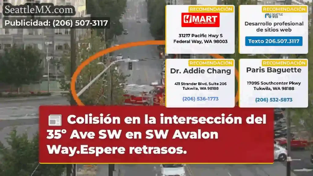 Colisión en la intersección del 35º Ave SW en SW