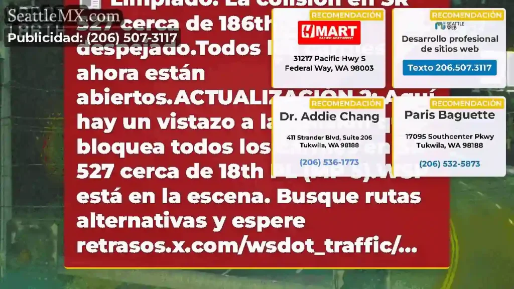 Limpiado: La colisión en SR 527 cerca de 186th PL