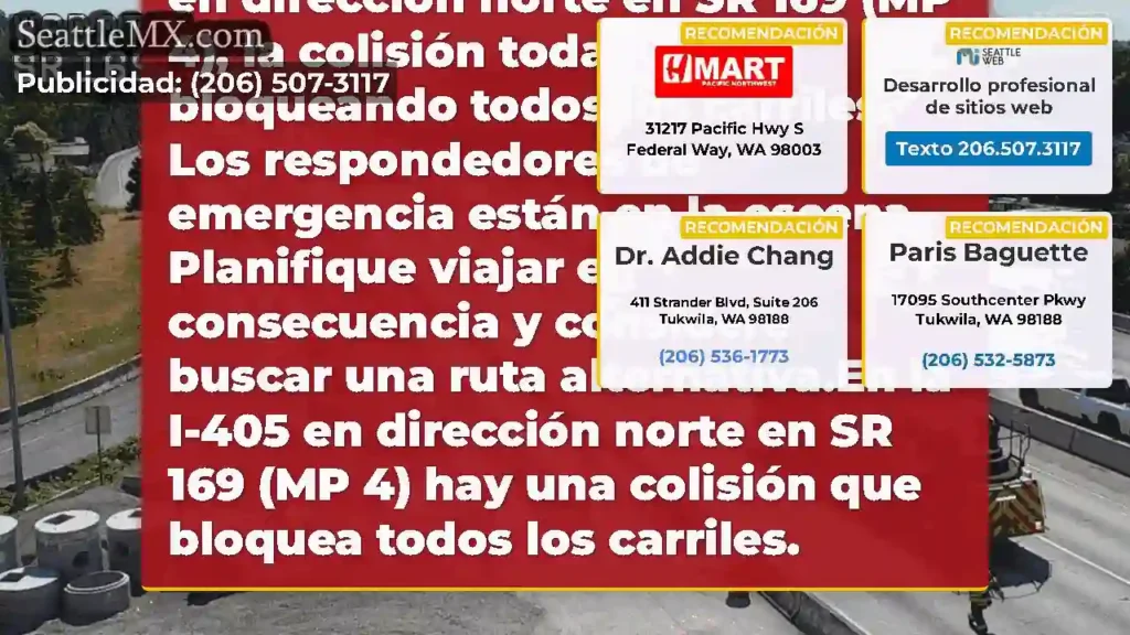 ACTUALIZACIÓN: En la I-405 en dirección norte en