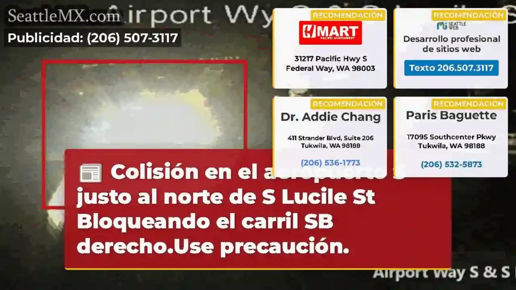 Colisión en el aeropuerto S justo al norte de S