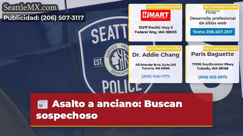 Asalto a anciano: Buscan sospechoso