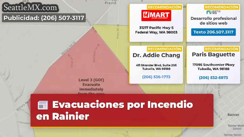 Evacuaciones por Incendio en Rainier