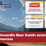 Incendio Bear Gulch avanza y amenaza