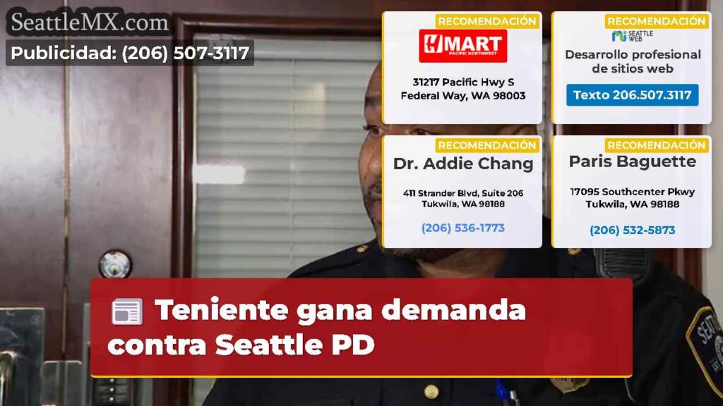 Teniente gana demanda contra Seattle PD