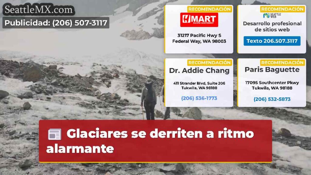 Glaciares se derriten a ritmo alarmante