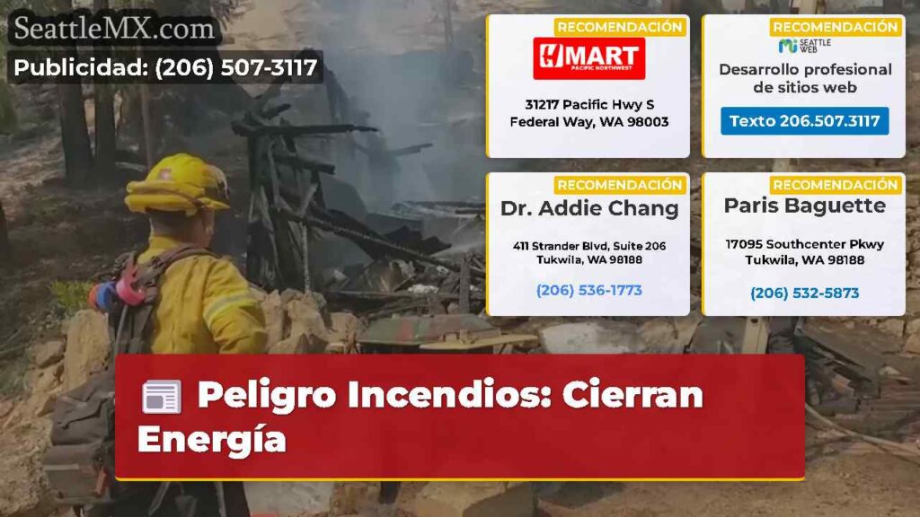 Peligro Incendios: Cierran Energía