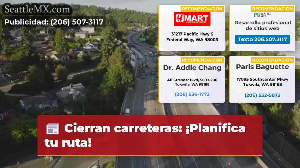 Cierran carreteras: ¡Planifica tu ruta!