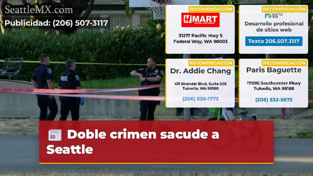 Doble crimen sacude a Seattle