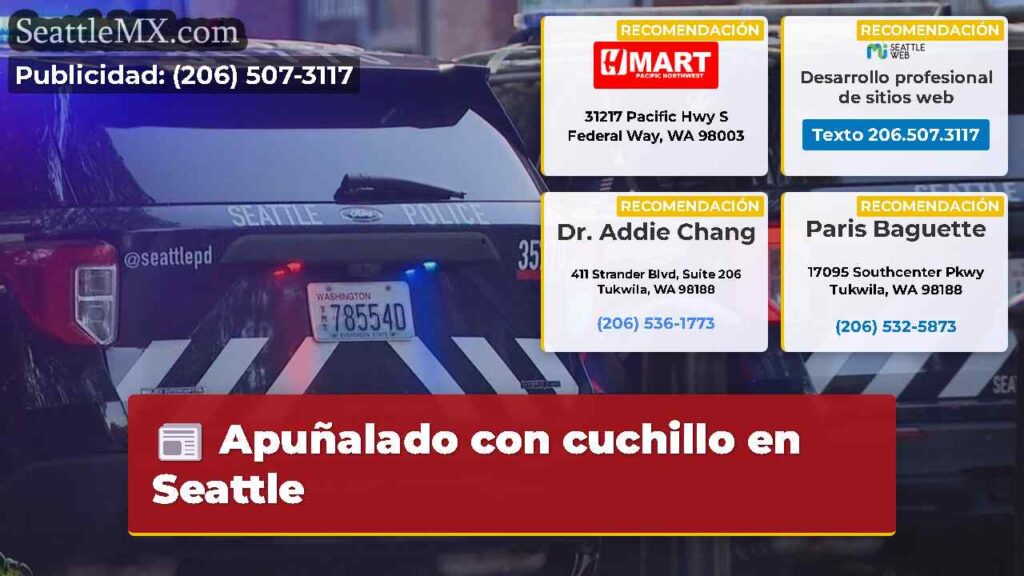 Apuñalado con cuchillo en Seattle