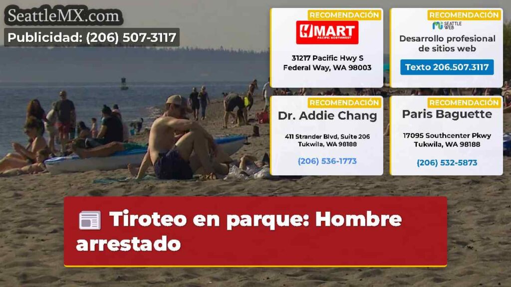 Tiroteo en parque: Hombre arrestado