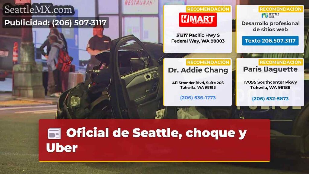 Oficial de Seattle, choque y Uber