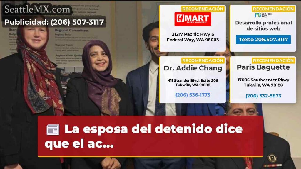 La esposa del detenido dice que el ac...
