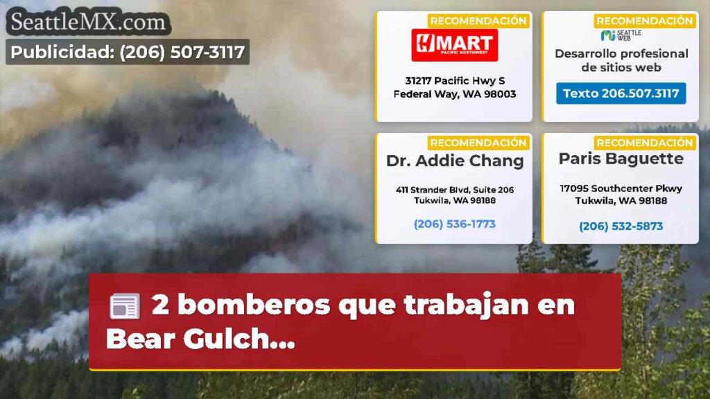 2 bomberos que trabajan en Bear Gulch...