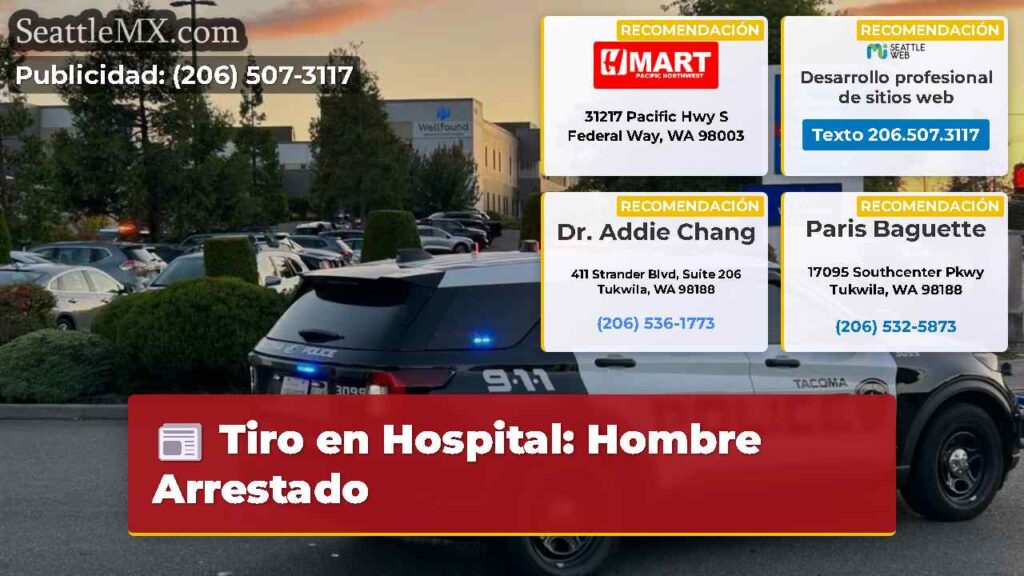 Tiro en Hospital: Hombre Arrestado